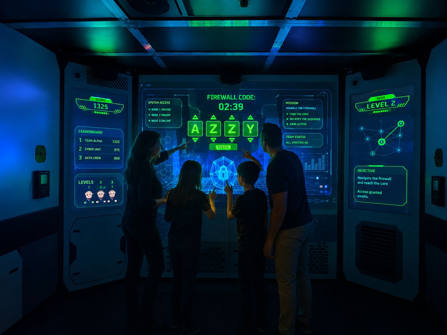 De interactieve X-Cube virtuele escape room bij Unit 13 in Limburg